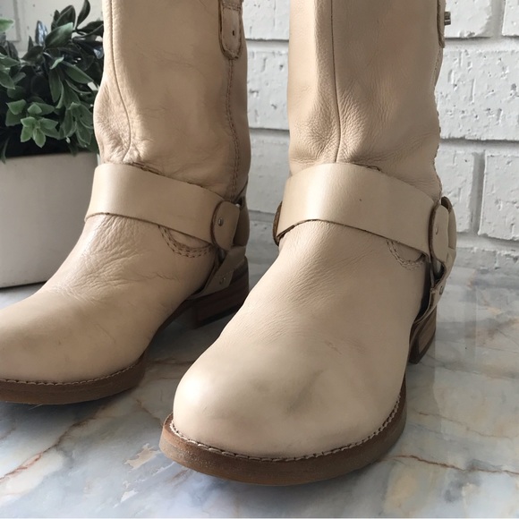 Gianni Bini Slouchy Harness Tan Leather Ankle Booties - Picture 10 of 11